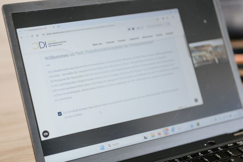 CDI Web-Tool: Transformationspfade der Prozesswärme