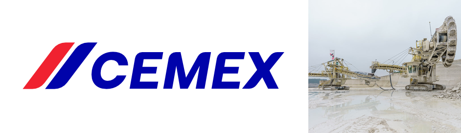 CEMEX Logo als Collage mit einem Symbolbild